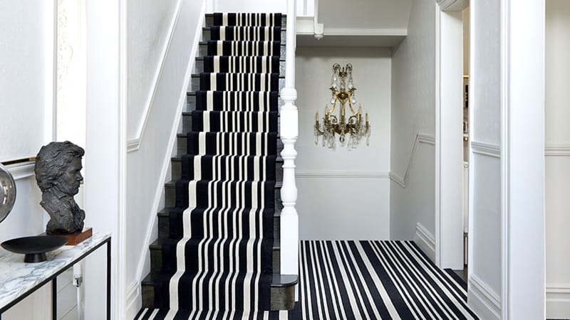 Patterned Stair Carpet